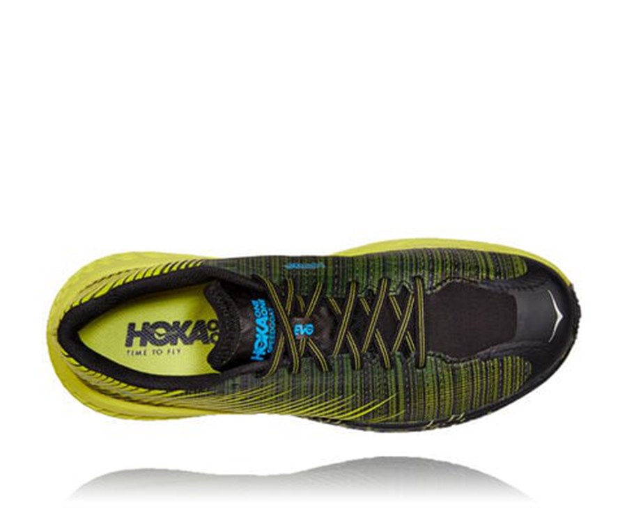 Chaussure Trail Hoka One One Evo Speedgoat Femme - Noir/Vert - LDC-751943